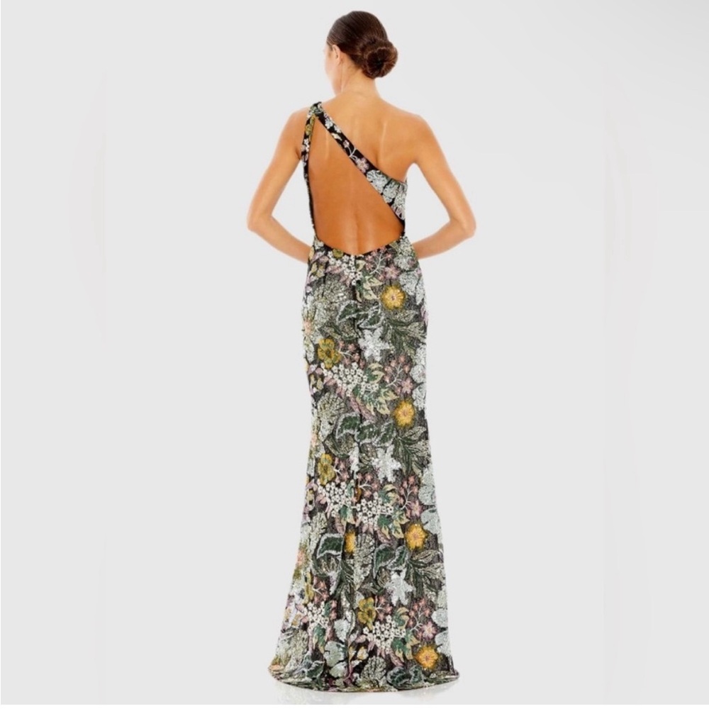 NWT MAC DUGGAL Black Floral 49574
Sequined Embroidered Gown 10 - Picture 6 of 10